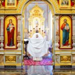 Литургия в кафедральном Александро-Невском соборе в день празднования Вознесения Господня