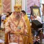 Архиерейское богослужение в Неделю 9-ю по Пятидесятнице в кафедральном Александро-Невском соборе г. Симферополя.