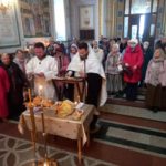 Богослужение во Вселенскую родительскую (мясопустную) субботу в кафедральном Александро-Невском соборе.