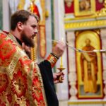 Богослужение в кафедральном Александро-Невском соборе в канун Недели 6-й по Пасхе, о слепом