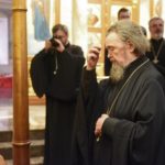 Духовенство молитвенно почтили мощи Святителя Гурия Таврического, почивающие в нижнем храме кафедрального Александро- Невского собора г. Симферополя.