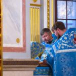 Праздничные богослужения в день празднования Введения во храм Пресвятой Богородицы, в кафедральном соборе святого благоверного князя Александра Невского