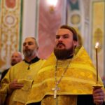 Богослужение  кафедральном Свято-Александро-Невском  соборе в канун Недели 16-й по Пятидесятнице