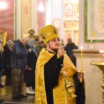 Богослужение  в канун Недели 29-й по Пятидесятнице в кафедральном Александро-Невском соборе.