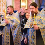Всенощное бдение в канун Недели 3-й Крестопоклонной в кафедральном Александро-Невском соборе.