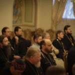 В рамках проведения сборов военных священников группировки "Днепр" в Александро-Невском кафедральном соборе был совершён молебен