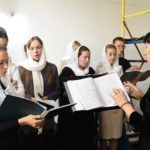 Молодежный хор просветительского центра им. свт. Гурия Таврического  приняли участие в престольных торжествах в храме 4-х святителей московских: Петра, Алексия, Ионы и Филиппа при Православном молодёжном просветительском центре «Зёрна» .равославном