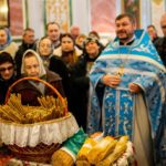 Литургия в праздник Сретения Господня в кафедральном соборе святого благоверного князя Александра Невского.