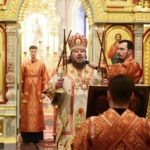 В Неделю 4-ю по Пасхе епископ Бахчисарайский Каллиник совершил Литургию в кафедральном Александро-Невском соборе г.. Симферополя.