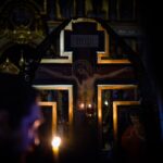 Повечерие с чтением канона преподобного Андрея Критского в Александро-Невском кафедральном соборе.