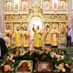 Митрополит Симферопольский и Крымский Тихон возглавил Божественную литургию в кафедральном Александро-Невском соборе г. Симферополя в день памяти Корсунской иконы Божией Материй.