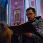 Божественная литургия Преждеосвященных Даров в Свято-Александро-Невском кафедральном соборе.