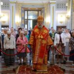 В НЕДЕЛЮ 6-Ю ПО ПАСХЕ ЕПИСКОП ЯЛТИНСКИЙ НЕСТОР СОВЕРШИЛ ЛИТУРГИЮ В КАФЕДРАЛЬНОМ СОБОРЕ СВЯТОГО БЛАГОВЕРНОГО КНЯЗЯ АЛЕКСАНДРА НЕВСКОГО.