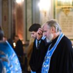 Всенощное бдение в канун праздника Введения во храм Пресвятой Владычицы нашей Богородицы и Приснодевы Марии.