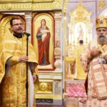 Архиерейское богослужение в Неделю 9-ю по Пятидесятнице в кафедральном Александро-Невском соборе г. Симферополя.