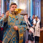 Всенощное бдение в канун Недели 3-й Крестопоклонной в кафедральном Александро-Невском соборе.