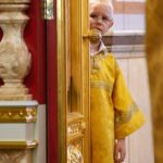 Преосвященный Евфимий, епископ Луховицкий возглавил Литургию в Неделю 16-ю по Пятидесятниц  в кафедральном Свято-Александро-Невском соборе г. Симферополя.
