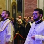 В КАНУН ПРАЗДНИКА РОЖДЕСТВА ХРИСТОВА МИТРОПОЛИТ ЛАЗАРЬ ВОЗГЛАВИЛ ВСЕНОЩНОЕ БДЕНИЕ В СВЯТО-АЛЕКСАНДРО-НЕВСКОМ КАФЕДРАЛЬНОМ СОБОРЕ Г. СИМФЕРОПОЛЯ.