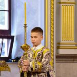 Божественная литургия  в Великий Четверток, день Воспоминания Тайной Вечери в кафедральном Александро-Невском собре.