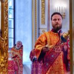 Божественная литургия в Неделю 6-ю по Пасхе в кафедральном Александро-Невском соборе.