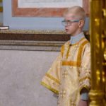 Литургия в Неделю 28-ю по Пятидесятнице, день памяти великомученицы Варвары в кафедральном Александро-Невском соборе.