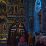 Божественная литургия Преждеосвященных Даров в Свято-Александро-Невском кафедральном соборе.
