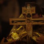 Праздничные богослужения в Александро-Невском кафедральном соборе в праздник Всемирного Воздвижения Честного и Животворящего Креста Господня