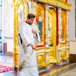 Литургия в кафедральном Александро-Невском соборе в день празднования Вознесения Господня