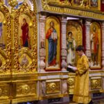 Богослужение в канун Недели 23-й по Пятидесятнице в кафедральном Александро-Невском соборе