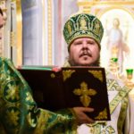 Всенощное бдение в кафедральном Свято-Александро-Невском соборе в канун престольного торжества.