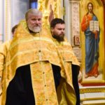 Богослужение  в канун Недели 29-й по Пятидесятнице в кафедральном Александро-Невском соборе.