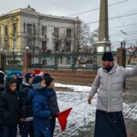 Экскурсия для учащихся гимназии №1 им. И.В. ﻿Курчатова в Александро-Невском кафедральном соборе