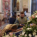 Утреня с чином Погребения Плащаницы Пресвятой Богородицы в кафедральном соборе святого благоверного князя Александра Невского г. Симферополя.