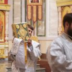 В канун Рождества честного славного Пророка, Предтечи и Крестителя Господня Иоанна епископ Нестор совершил всенощное бдение в кафедральном Александро-Невском соборе г. Симферополя.