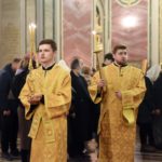 Всенощное бдение в кафедральном Александро-Невском соборе г. Симферополя на кануне дня памяти святителя Спиридона, епископа  Тримифунтского чудотворца