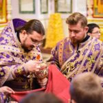 Литургия в Неделю Торжества Православия в кафедральном соборе святого благоверного князя Александра Невского.