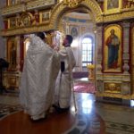 Богослужение во Вселенскую родительскую (мясопустную) субботу в кафедральном Александро-Невском соборе.