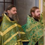Всенощное бдение в кафедральном Свято-Александро-Невском соборе в канун престольного торжества.