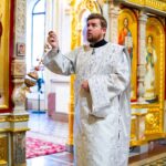 Литургия в кафедральном Александро-Невском соборе в день празднования Вознесения Господня