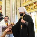 В ПРАЗДНИК РОЖДЕСТВА ХРИСТОВА МИТРОПОЛИТ СИМФЕРОПОЛЬСКИЙ И КРЫМСКИЙ ЛАЗАРЬ ВОЗГЛАВИЛ БОЖЕСТВЕННУЮ ЛИТУРГИЮ В  СВЯТО-АЛЕКСАНДРО-НЕВСКОМ КАФЕДРАЛЬНОМ СОБОРЕ Г. СИМФЕРОПОЛЯ.