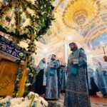 Праздничные богослужения в Александро-Невском кафедральном соборе в праздник Успения Пресвятой Владычицы нашей Богородицы и Приснодевы Марии