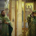 Божественная литургия в Александро-Невском кафедральном соборе в памяти преподобного Сергия, игумена Радонежского, всея России чудотворца