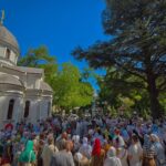 Праздничные богослужения в Александро-Невском кафедральном соборе в день празднования Преображения Господа Бога и Спаса нашего Иисуса Христа