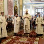 В КАНУН ПРАЗДНИКА ПРЕОБРАЖЕНИЯ ГОСПОДНЯ ЕПИСКОП БАХЧИСАРАЙСКИЙ КАЛЛИНИК СОВЕРШИЛ ВСЕНОЩНОЕ БДЕНИЕ  В КАФЕДРАЛЬНОМ АЛЕКСАНДРО-НЕВСКОМ СОБОРЕ Г. СИМФЕРОПОЛЯ