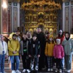Учащиеся 5-х и 6-х классов МБОУ СОШ N38 , в рамках внеурочной деятельности "По стопам Андрея Первозванного", посетили кафедральный Свято-Александро-Невский г. Симферополя.