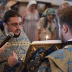 Утреня с чином Погребения Плащаницы Пресвятой Богородицы в кафедральном соборе святого благоверного князя Александра Невского г. Симферополя.