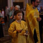 Богослужение в  кафедральном Свято-Александро-Невском соборе в канун Недели 15-й по Пятидесятниц