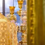 Литургия в Неделю 25-ю по Пятидесятнице, день памяти святителя Иоанна Златоустого, архиепископа Константинопольского.