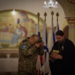 В рамках проведения сборов военных священников группировки "Днепр" в Александро-Невском кафедральном соборе был совершён молебен