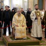 В праздник Обрезания Господня епископ Ялтинский Нестор возглавил Литургию в кафедральном соборе святого благоверного князя Александра Невского г. Симферополя.